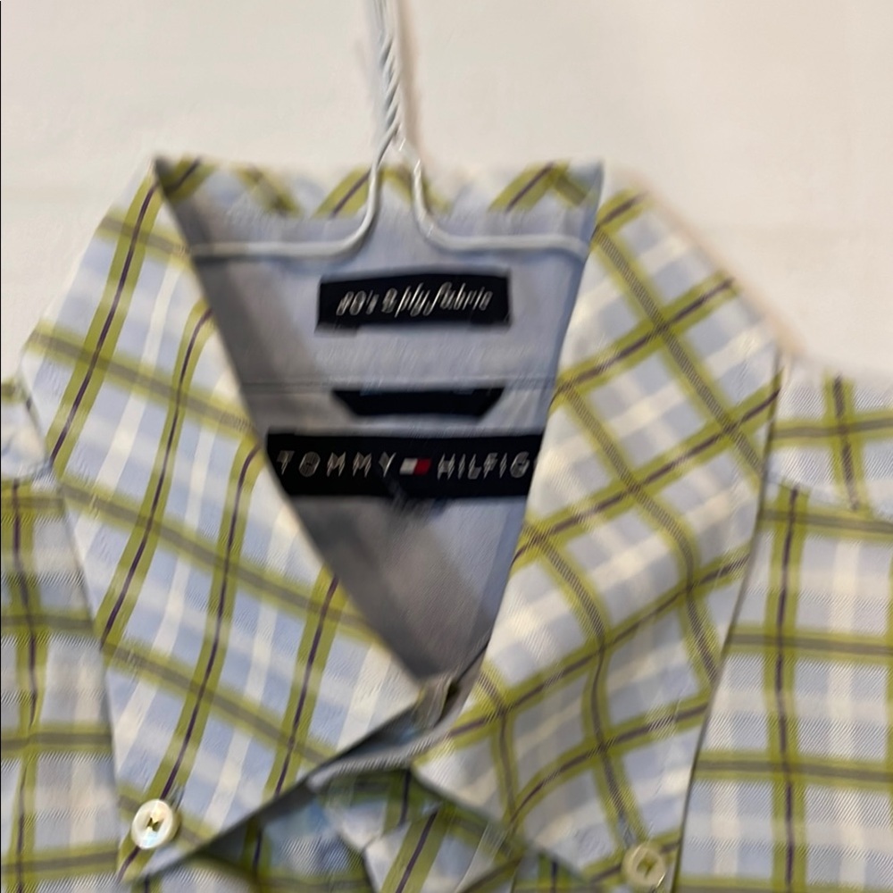 Tommy Hilfiger Green Casual Button Down Shirt